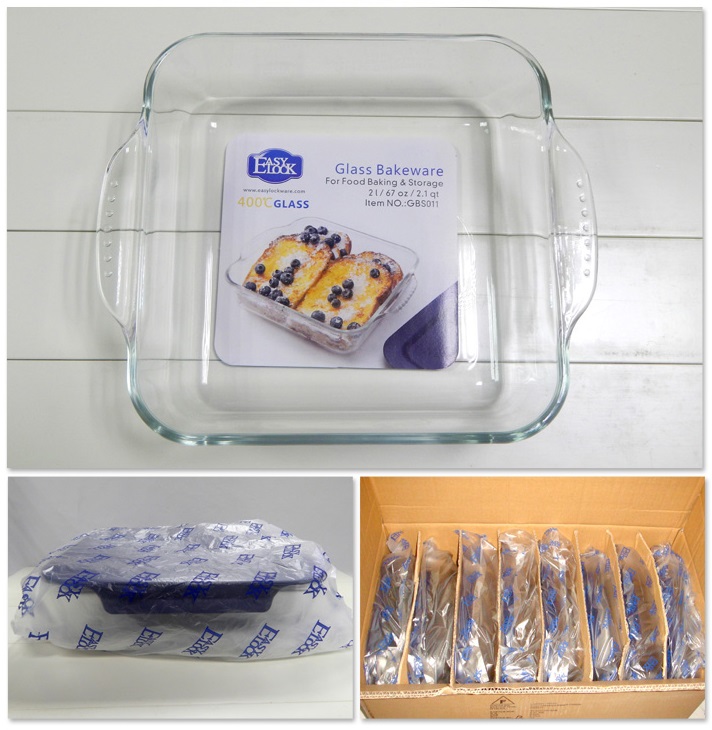 9x9 microwavable high borosilicate glass baking